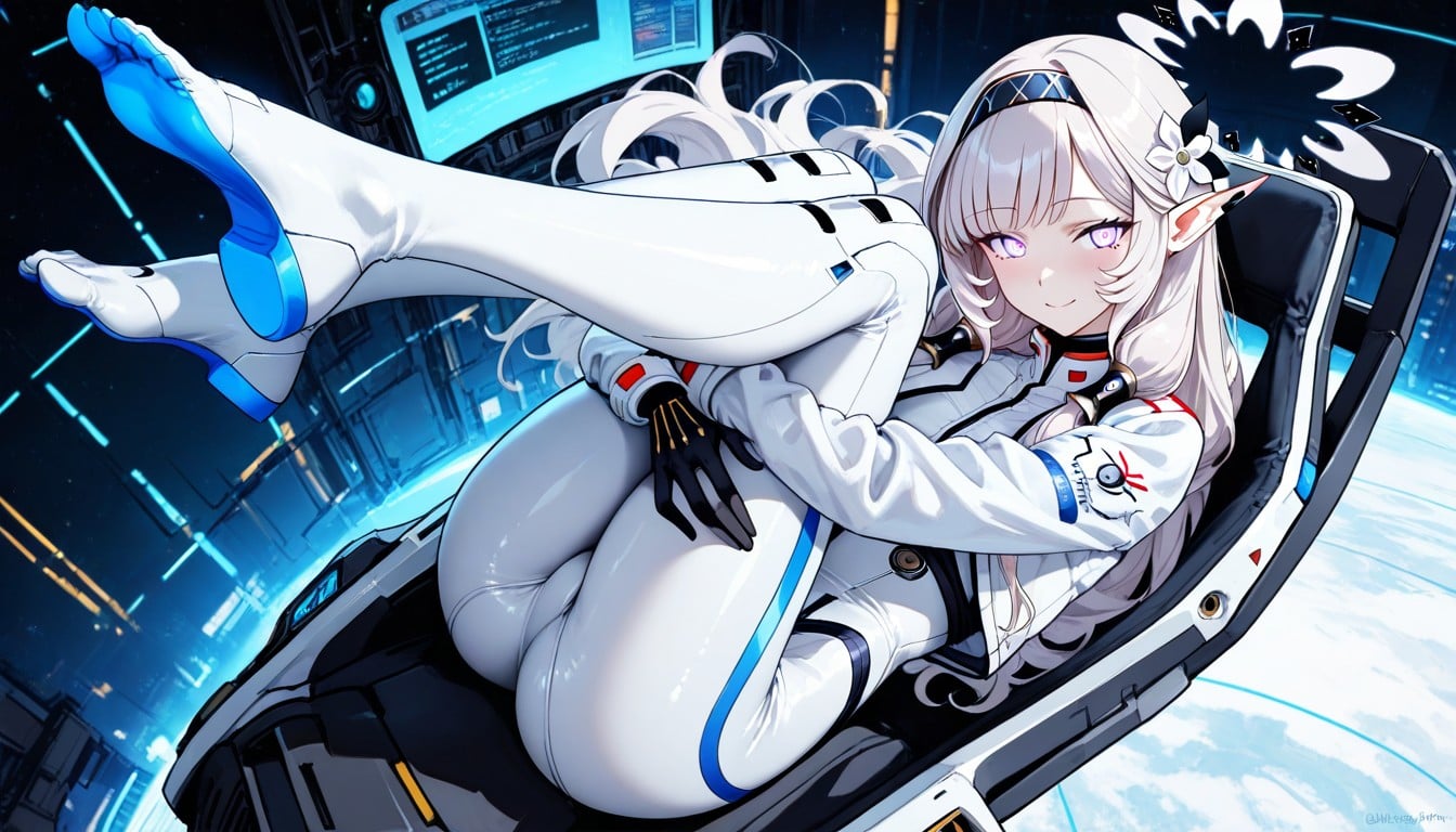 Bust Shot, Leg Is Times Longer Than Head, Feet Hentai AI Porn