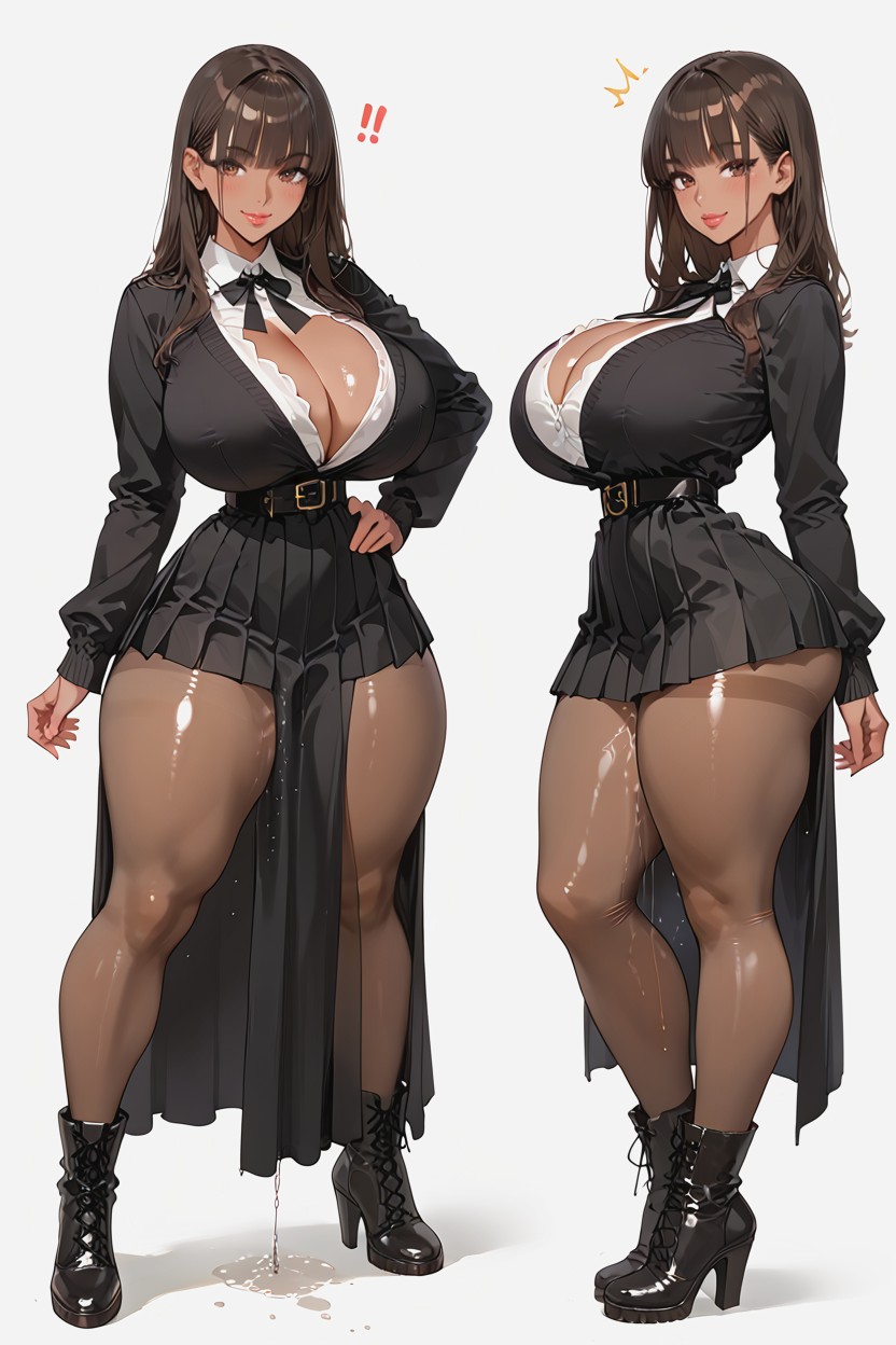 Model, Smirk, Extremely Squeeze Ass AI Porn