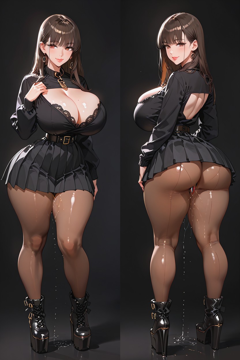 Open Wide Eyes, Extremely Soft Tits, Bubble Butt AI Porn