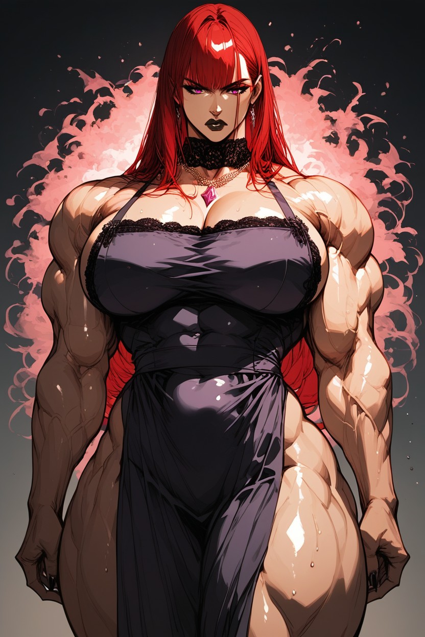 Huge Latissimus Dorsi, Huge Latissimus Dorsi Muscles, Abdominal Muscles MILF AI Porn