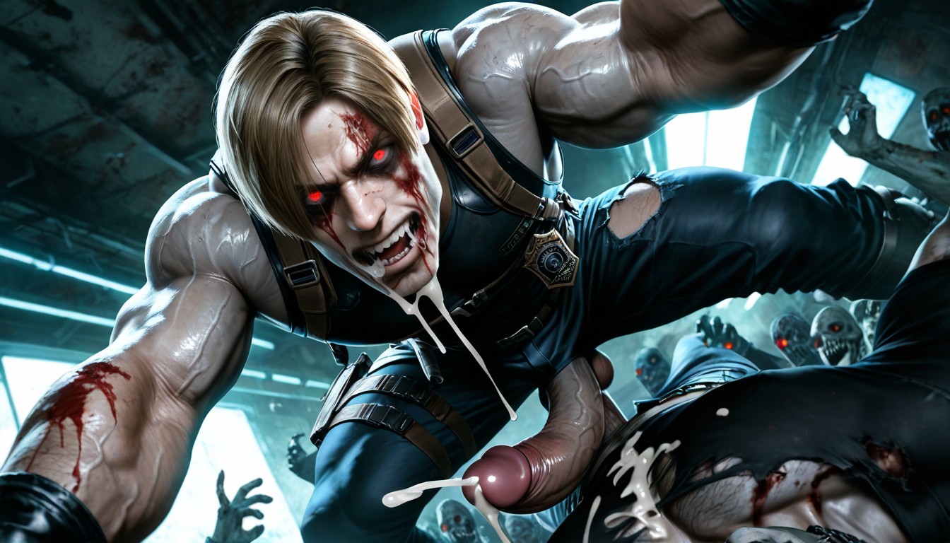 Ultra High Res, Gray Skin Zombie, Ultra Realistic AI Gay Porn