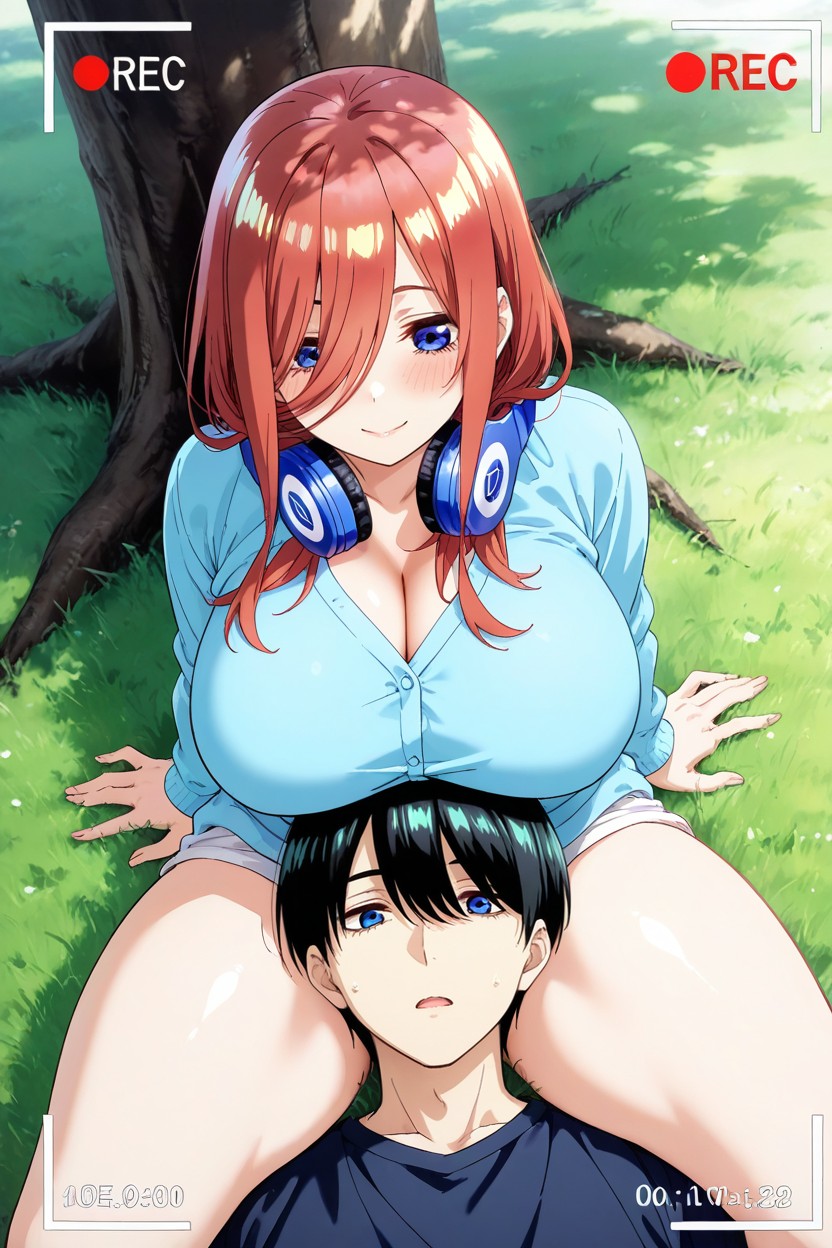Massive Breast, Grass, Long Hair Hentai AI Porn