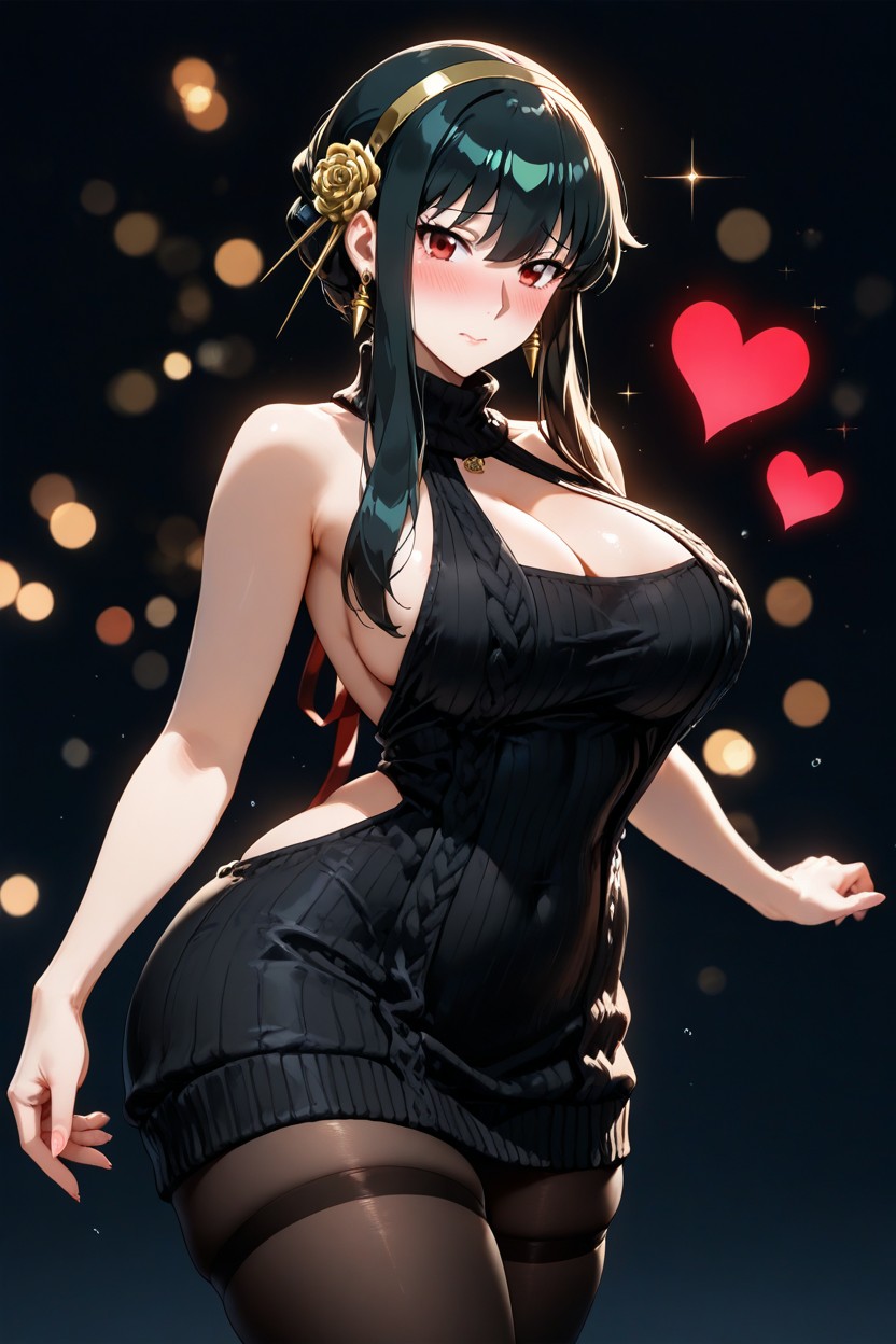 Bokeh, Digital Illustration, Cleavage Hentai AI Porn