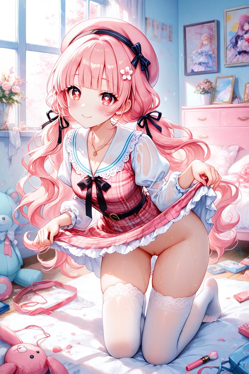 Indoors, Sleeves, Looking At Viewer Hentai AI Porn