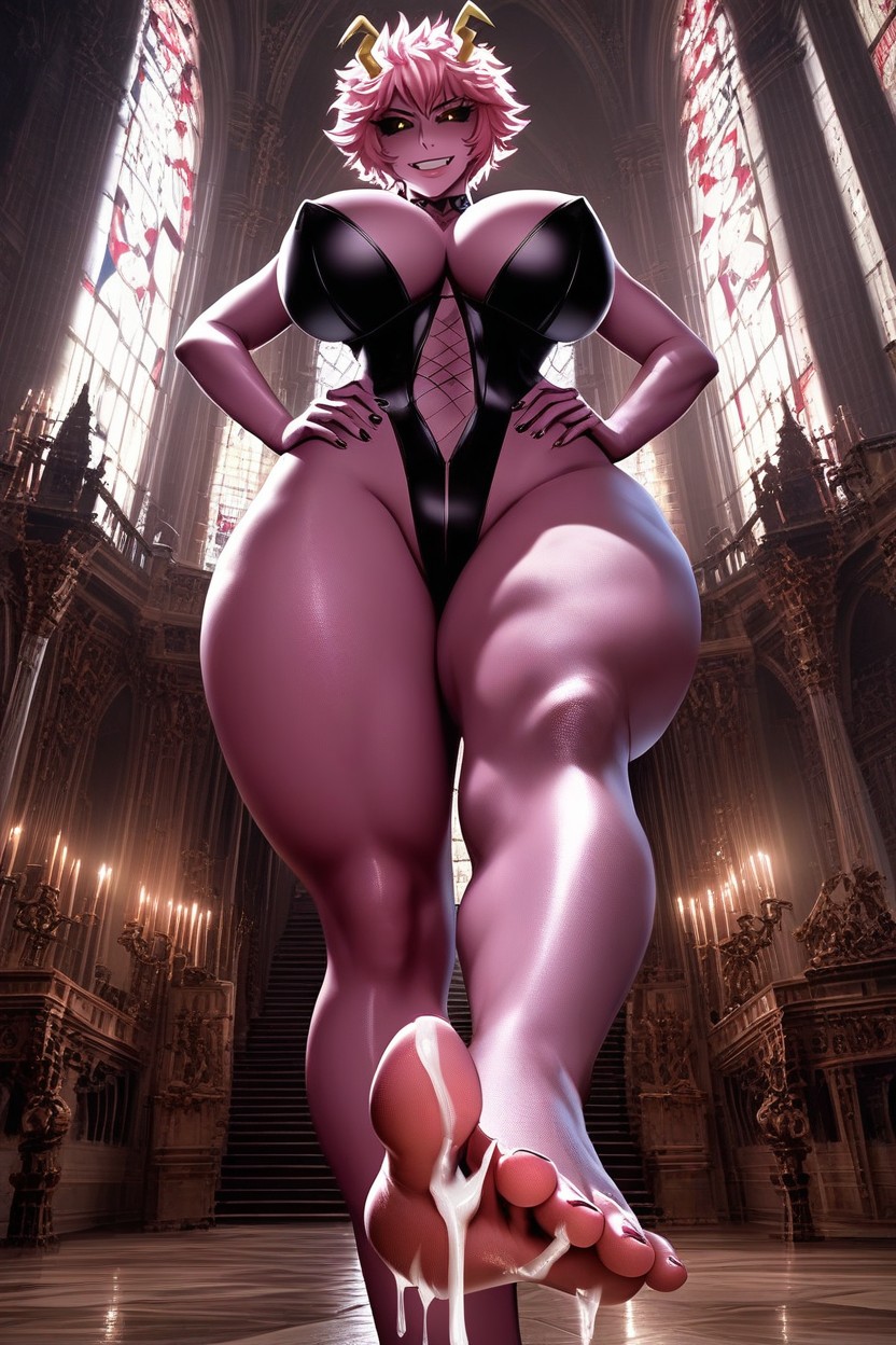 Inside Castle, Hands On Hips, Long Toes Hentai AI Porn