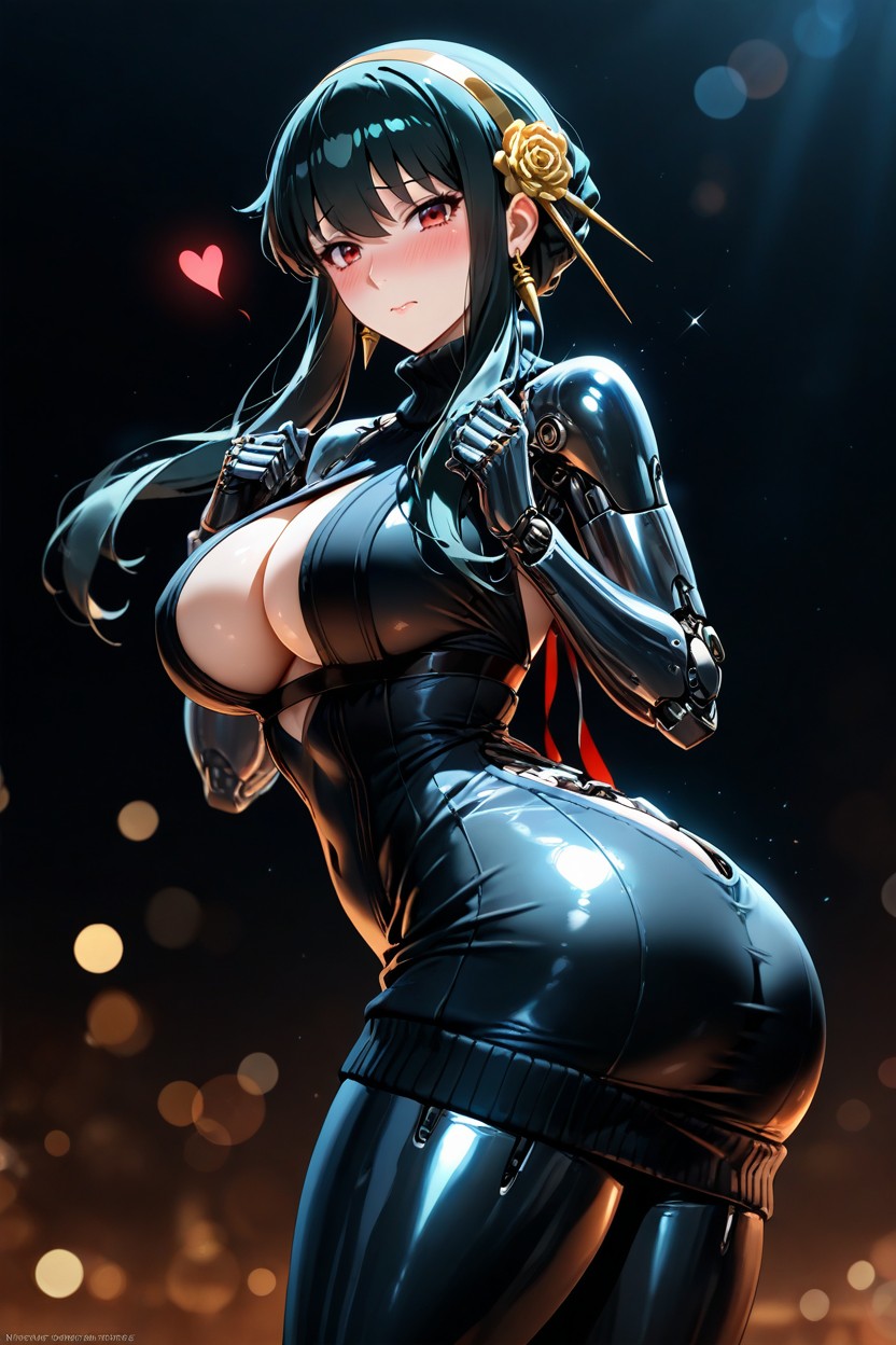 Dramatic Lighting, Bokeh, Red Eyes Hentai AI Porn