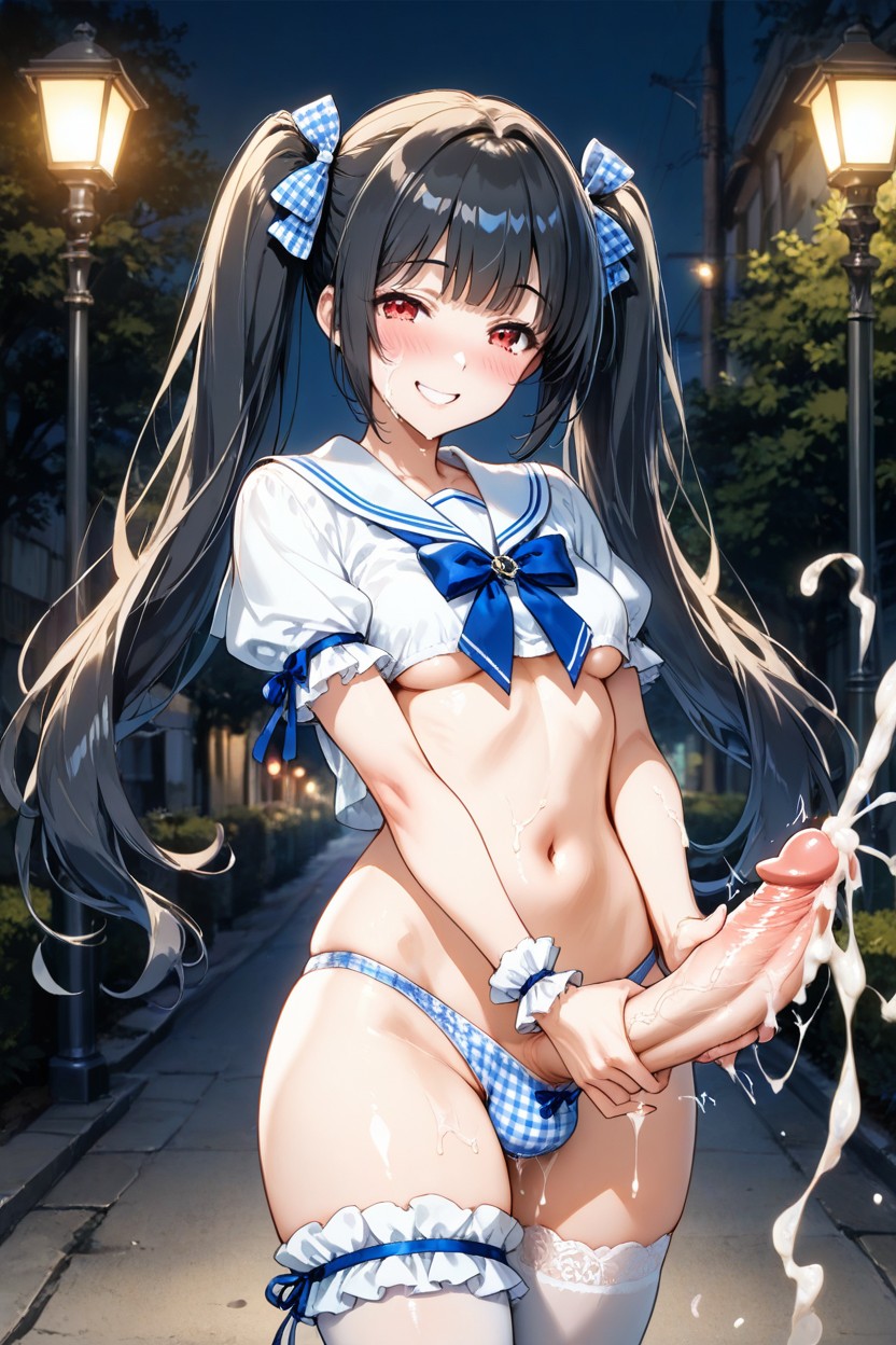 Red Eyes, Cumshot, Late Night Hentai AI Porn