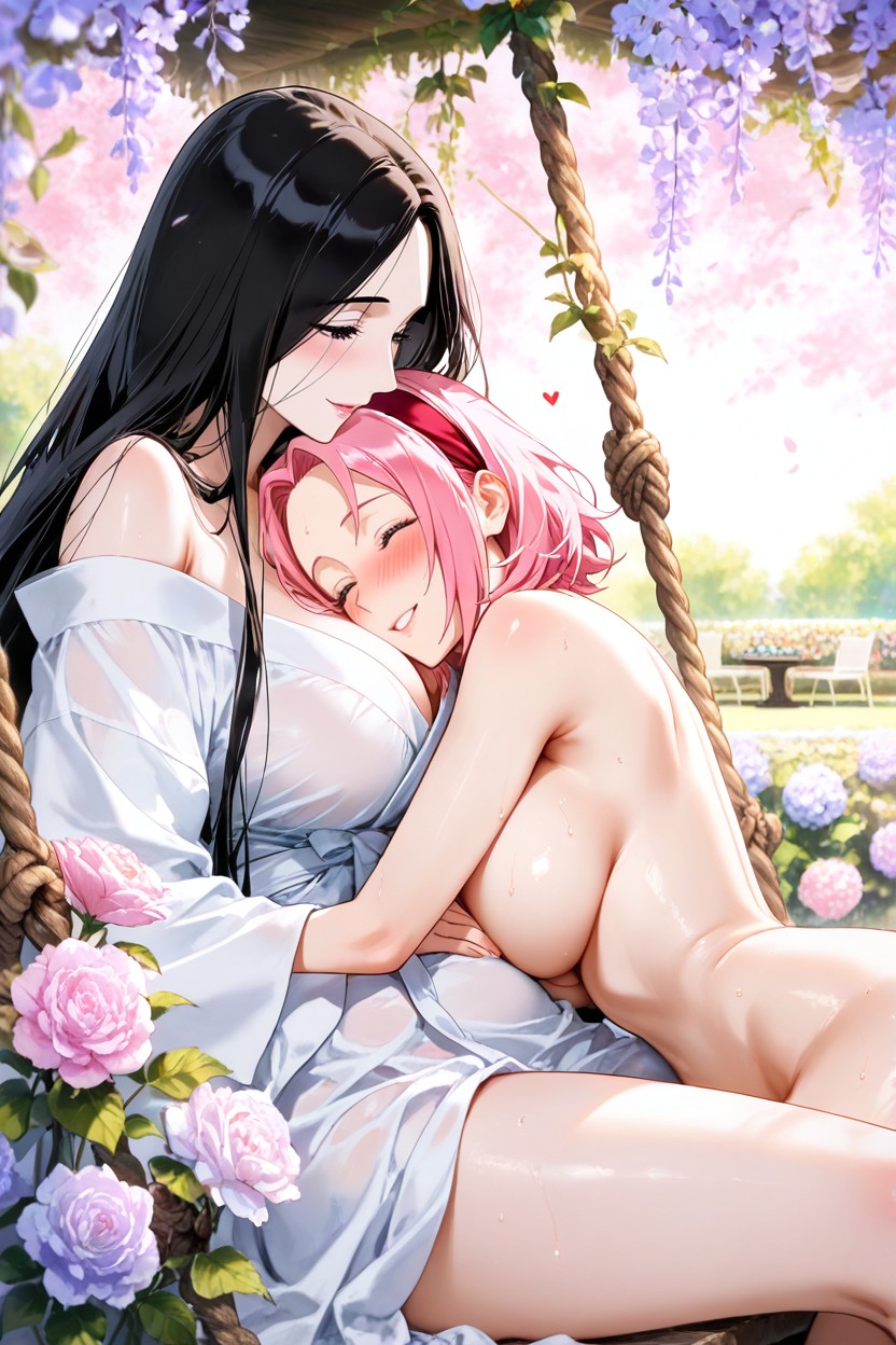 Focus, Blushing, Sensual Look Hentai AI Porn