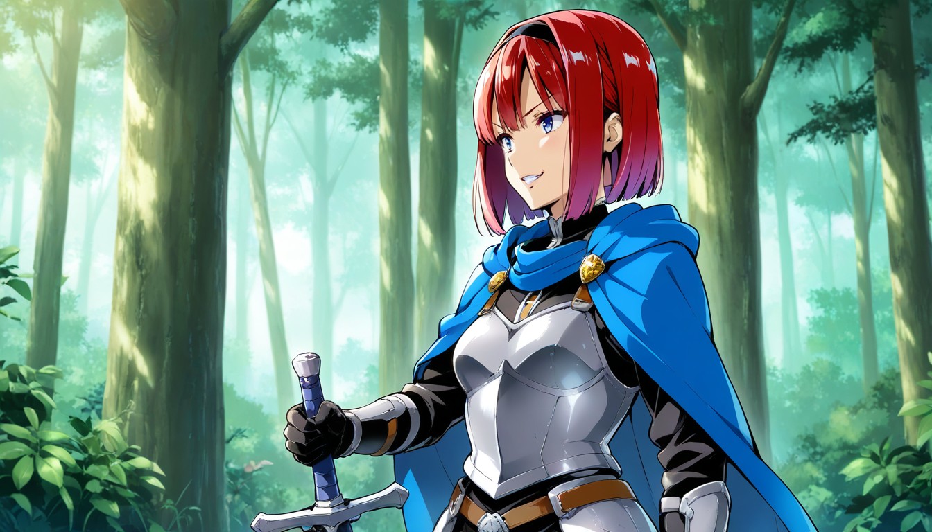 Laughing, Small Breasts, Blue Eyes Hentai AI Porn
