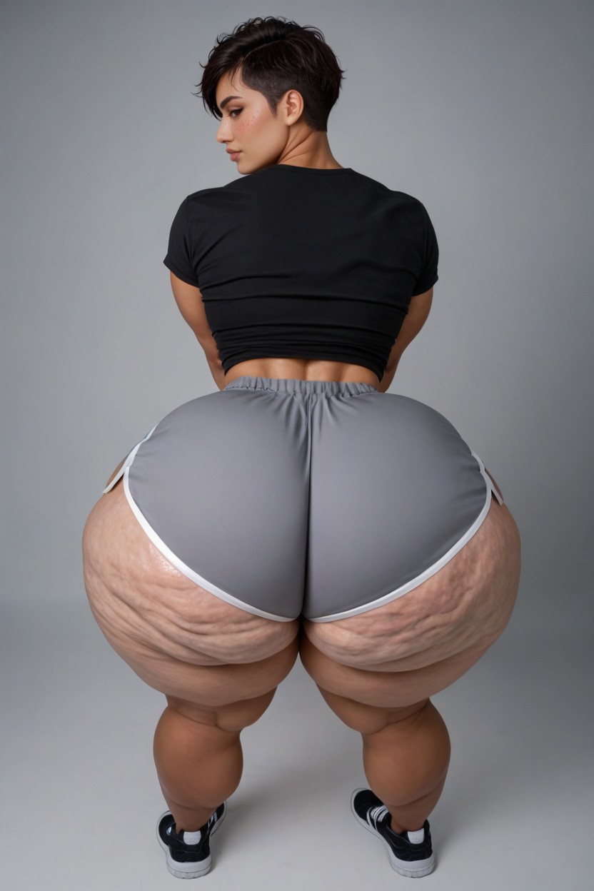 Sexy, Big Round Eyes, Top Down View AI Porn