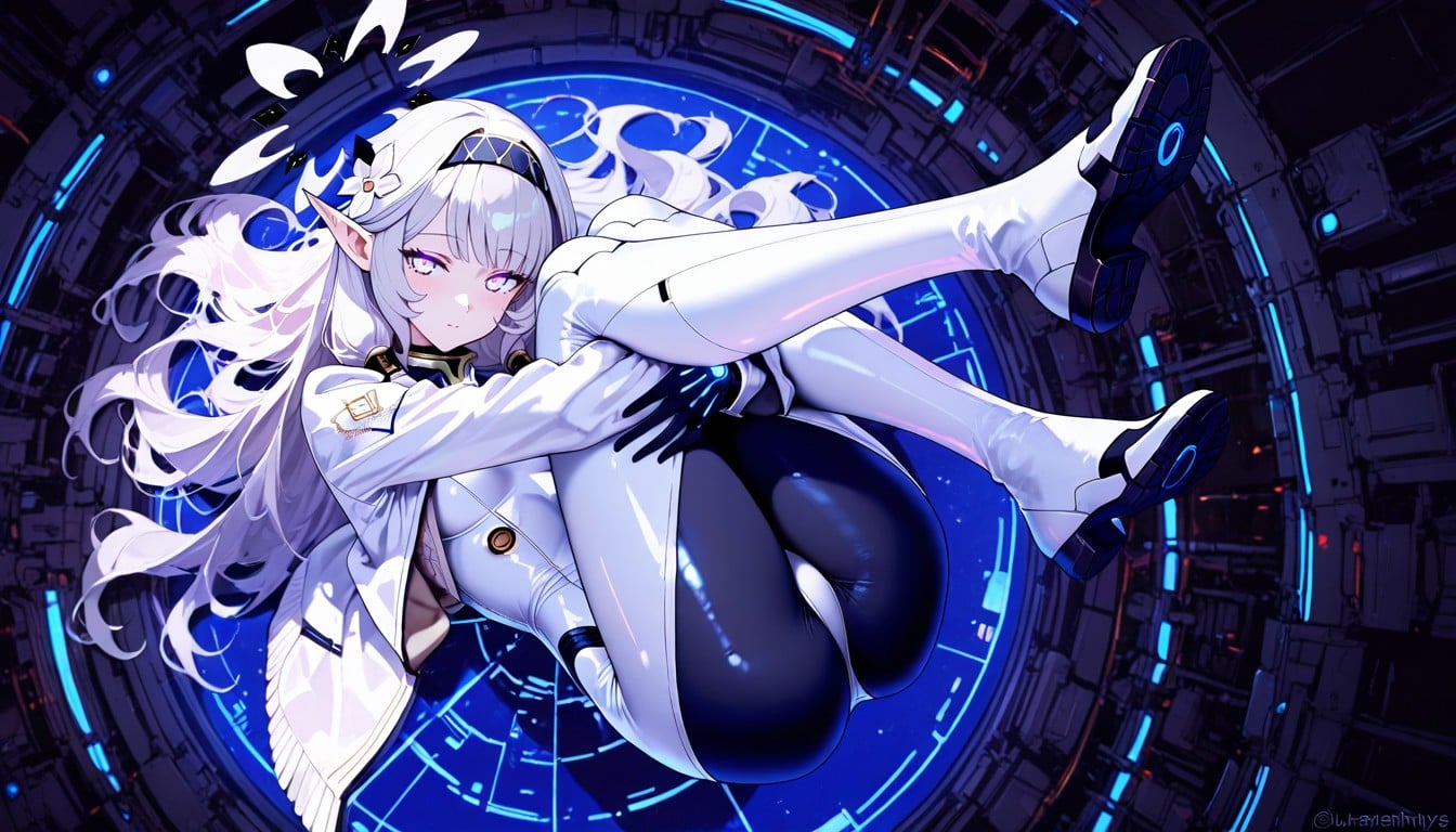 Glowing Eyes, Hugging Own Legs, 25+ Hentai IA
