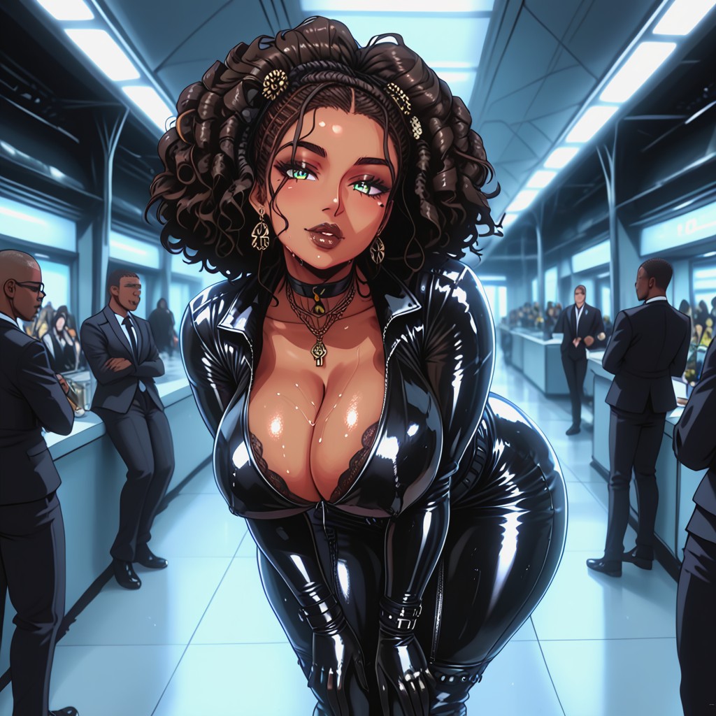Extremely Large Ass, Massive Breast, Space Suit AI Porn