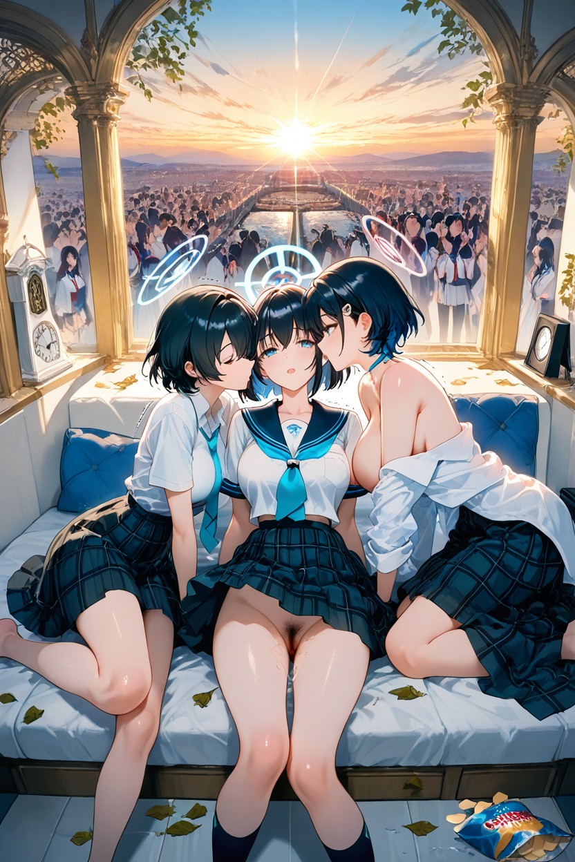 In Paris, Blue Necklace, Morning Hentai AI Porn