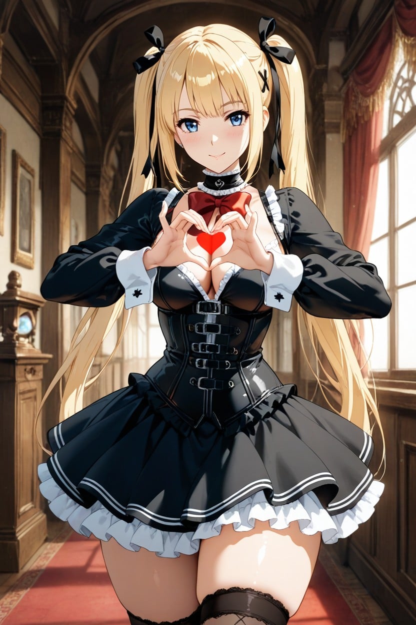 No Headband, Cel Shading, Blue Eyes Hentai AI Porn