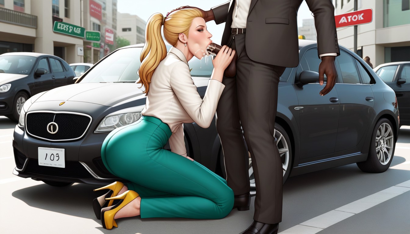 Neck Bulging, Looking At Viewer, Black Men In Suits AI Porn