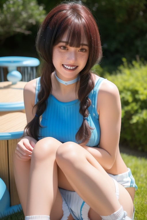 Ghost White Skin, Wearing Backpack, Soft Light AI Porn