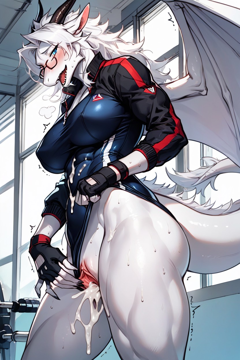 50+, Black Horns, Cum Leaking Furry AI Porn