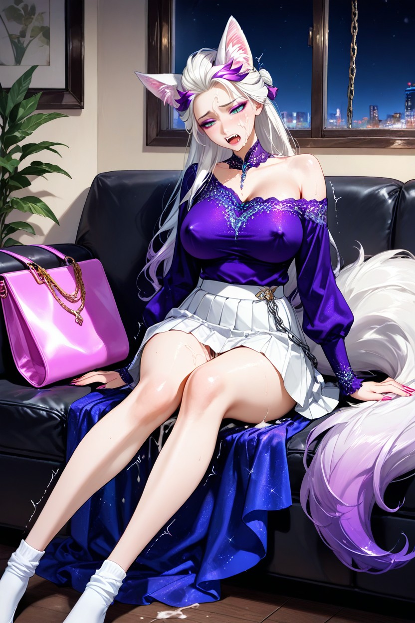 Extremely Sloppy Clothes, Bare Thighs, 25+ Hentai IA