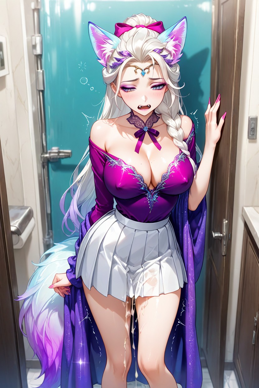 Long Hair, Half Updo Ponytail Hair, 25+ Hentai AI Porn