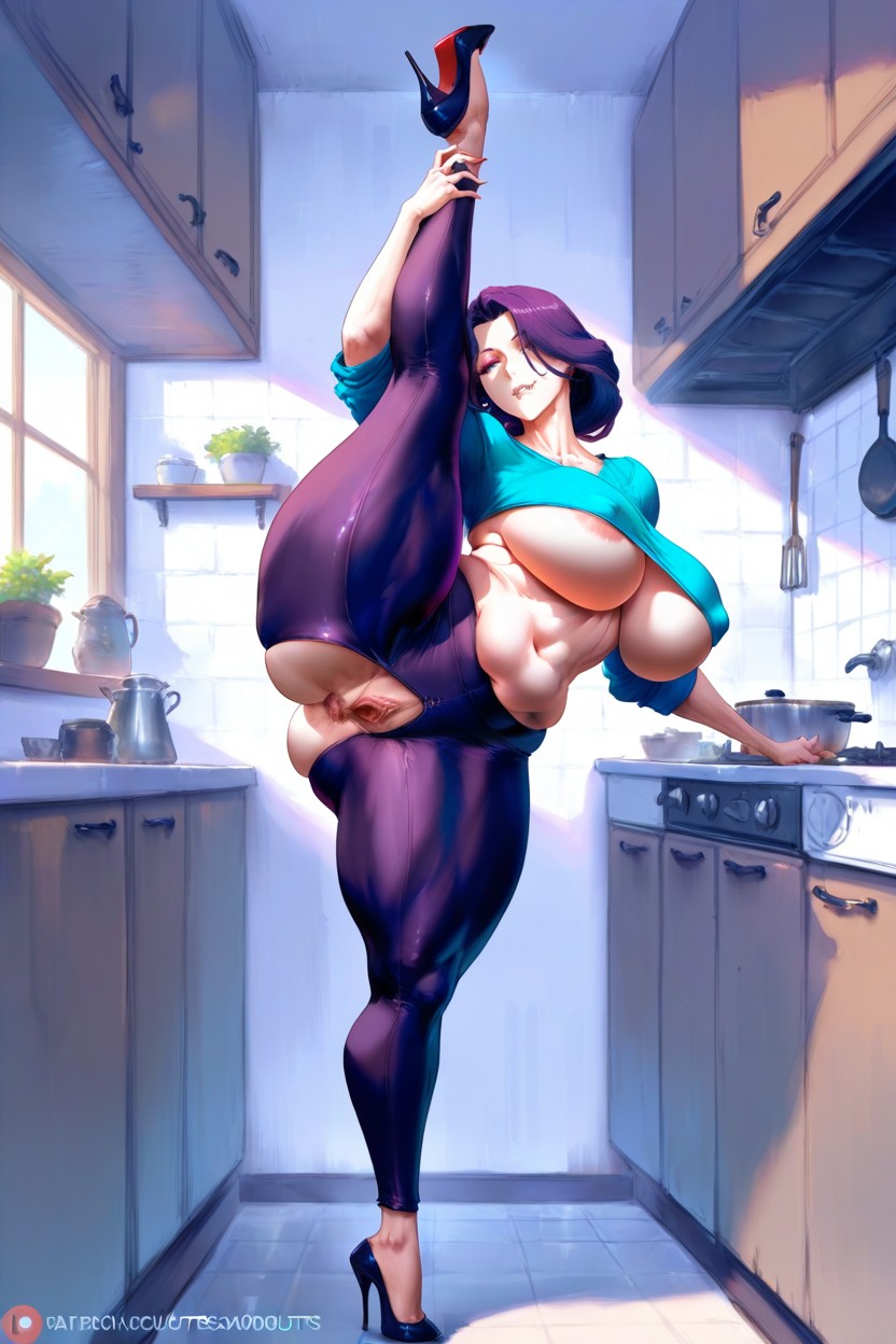 Swollen Anus, Large Breasts, Third Person Hentai AI Porn