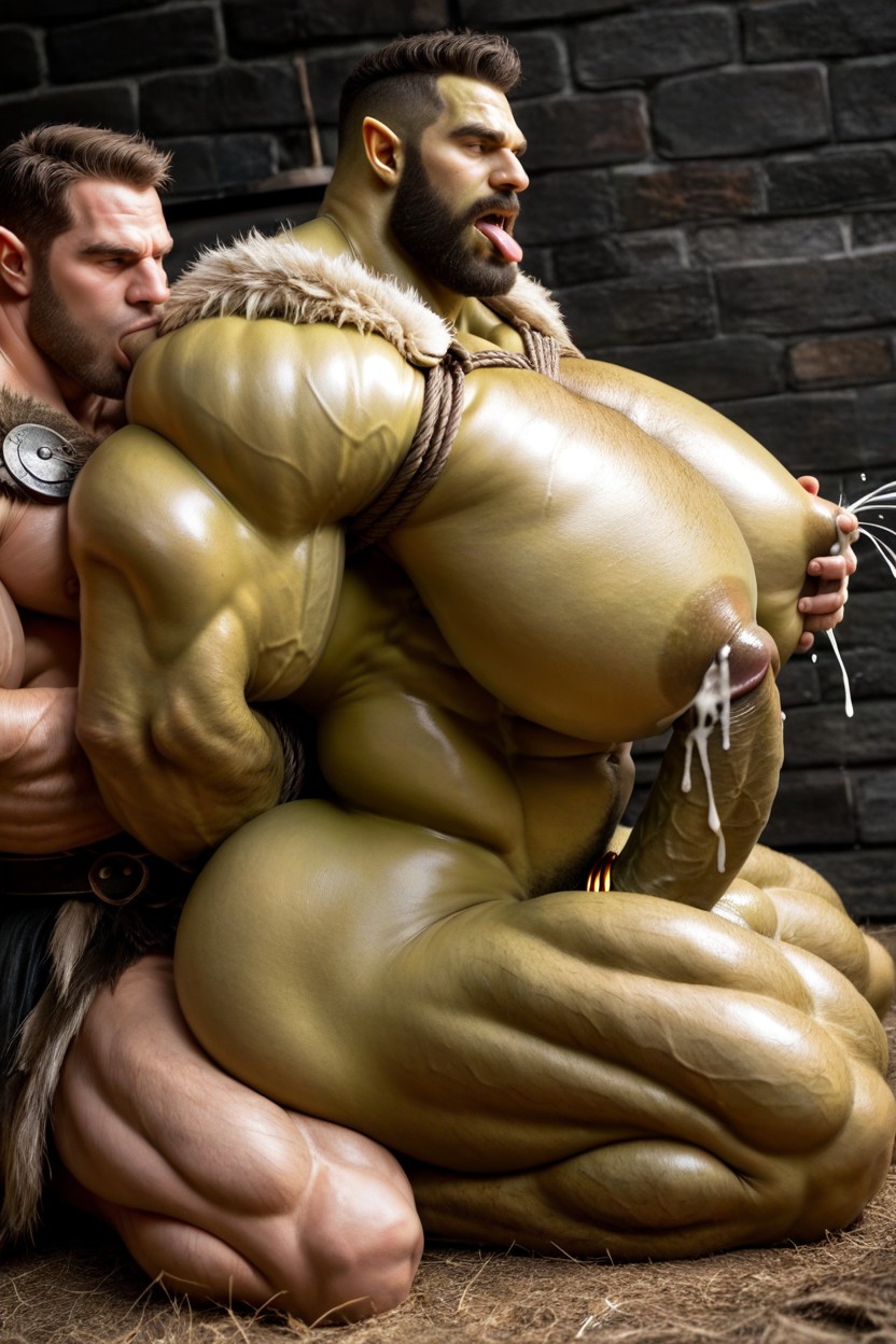 Cock Penetrating Ass, Grabbing Boobs, Oiled Skin AI Gay Porn
