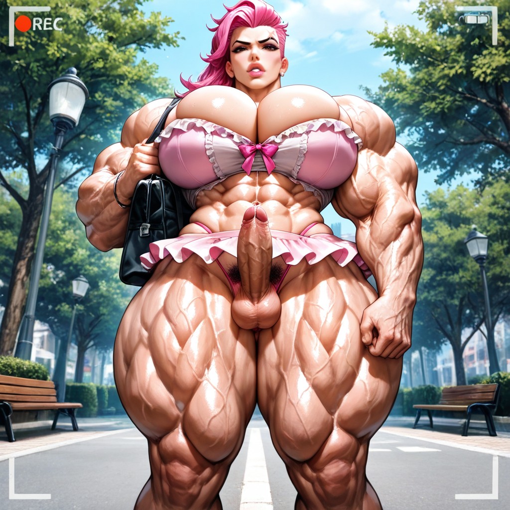 Bodybuilder, Wide Hips, Petit Porno IA Hentai