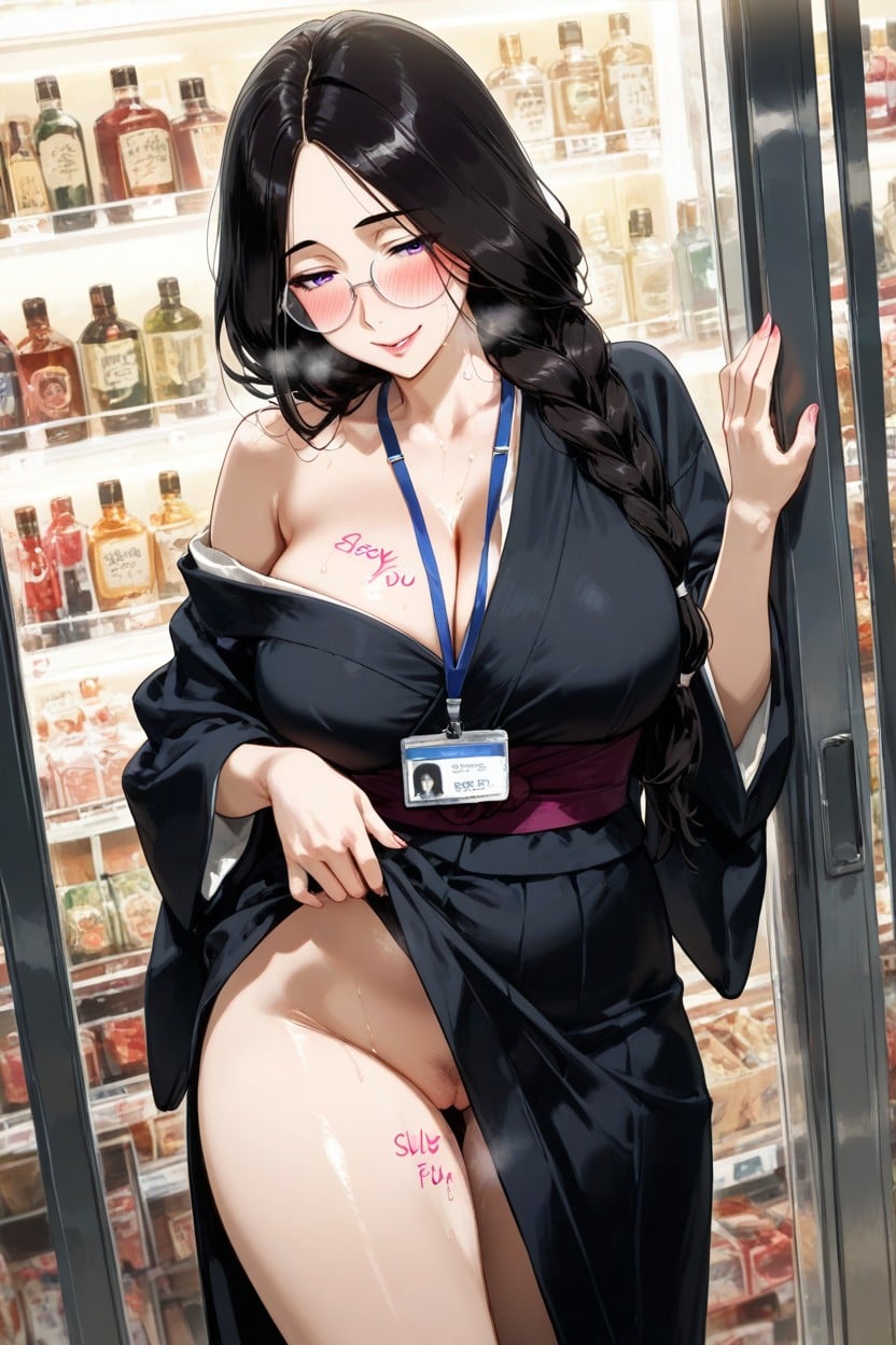 Her Body Is Merchandise, Seductive Pose, Blushing Hentai IA