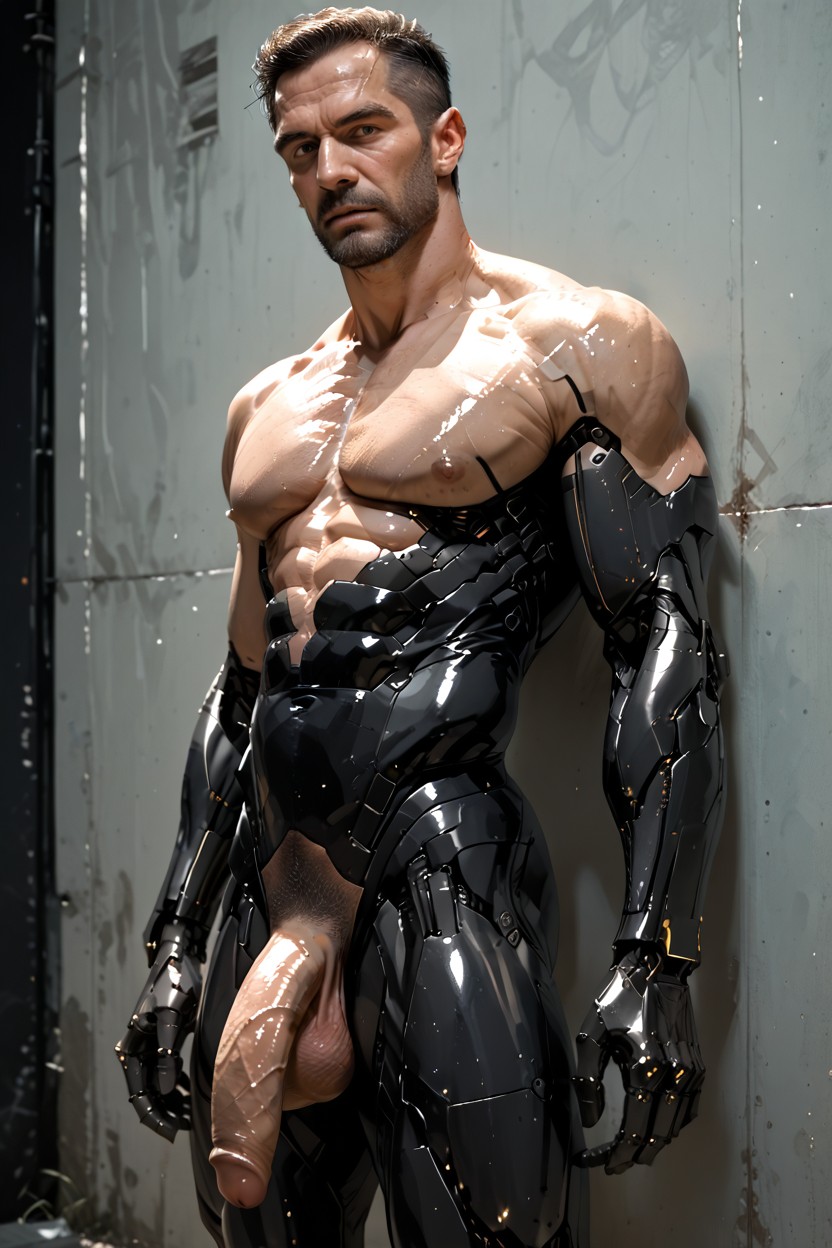 Foreskin, 30+, Black Hair AI Gay Porn