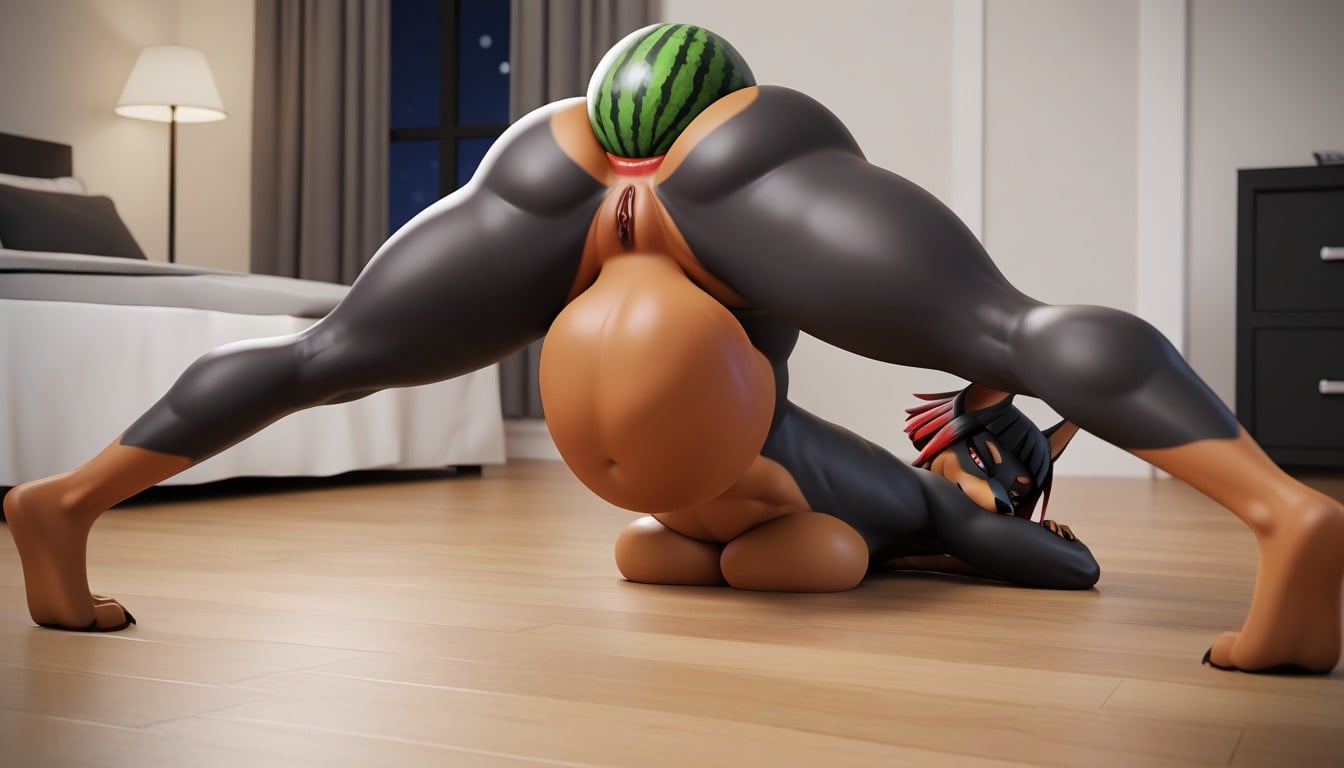 Heavy Belly, Smirking Smile, Object Vore Furry AI Porn