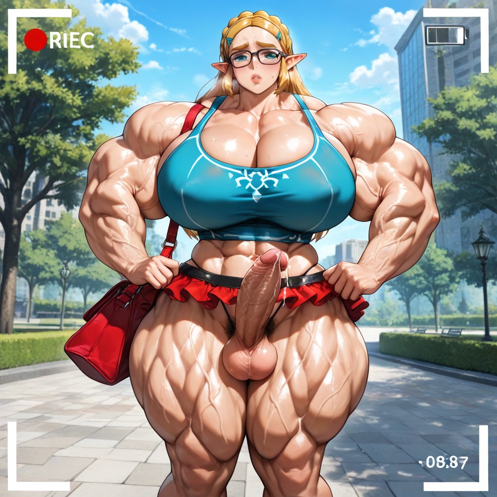 Standing, Shy, Muscular Veins Hentai AI Porn