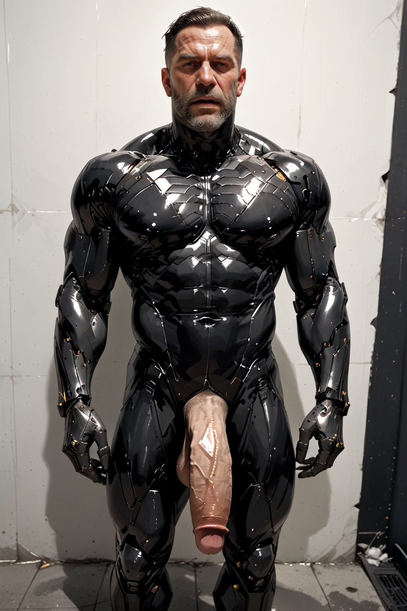 Prosthetic Limbs, Huge Pecs, Cyberpunk Alley Porno gay IA