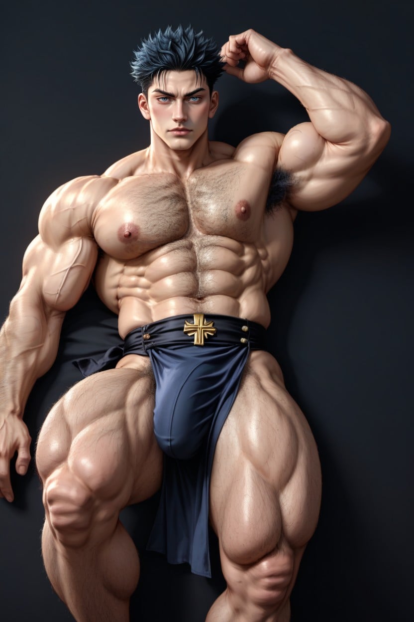 Huge Feet With Bulging Veins, Thick Thighs, Medium Length AI Gay Porn