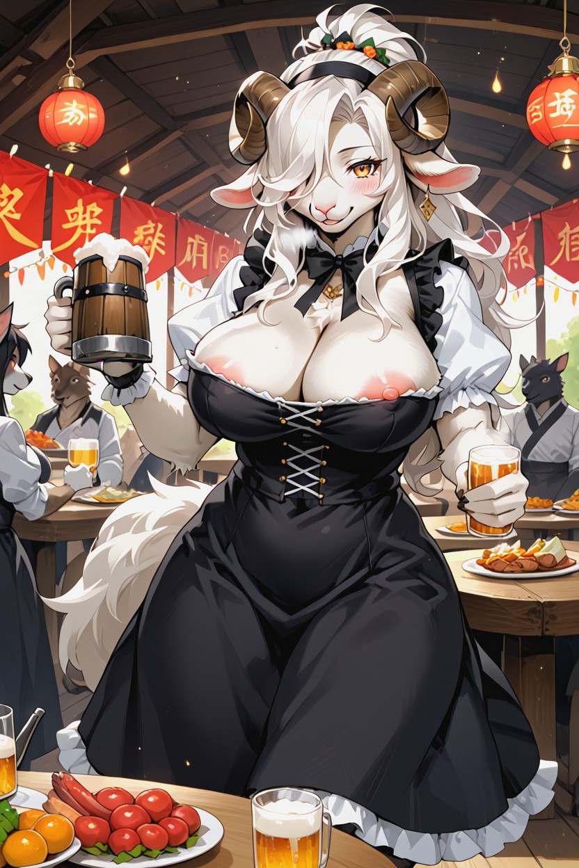 Fur, Hair Accessory, Fluffy Tail Furry AI Porn