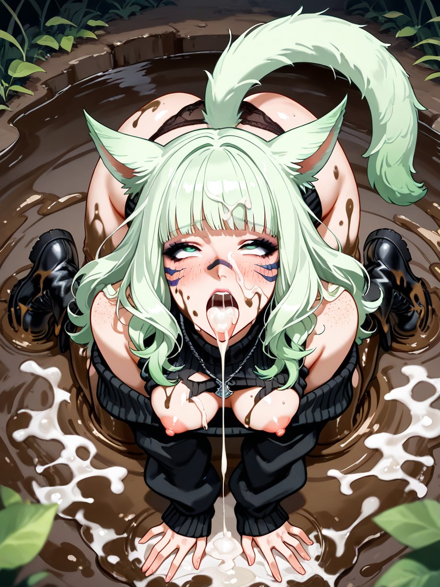 Blunt Bangs, Excessive Mud, Gallons Of Mud Hentai AI Porn