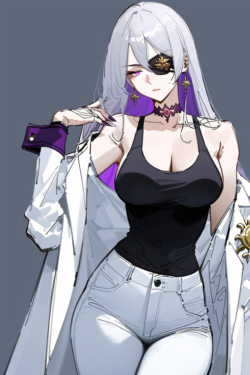 Purple Choker, Accurate Anatomy, 18+ AI Porn