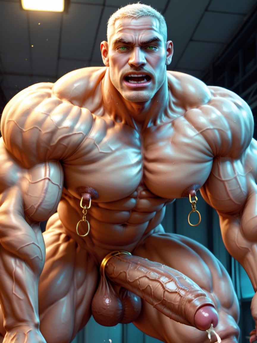 Bottom Up, 25+, Cosplaying Chris Redfield From Resident Evil AI Gay Porn