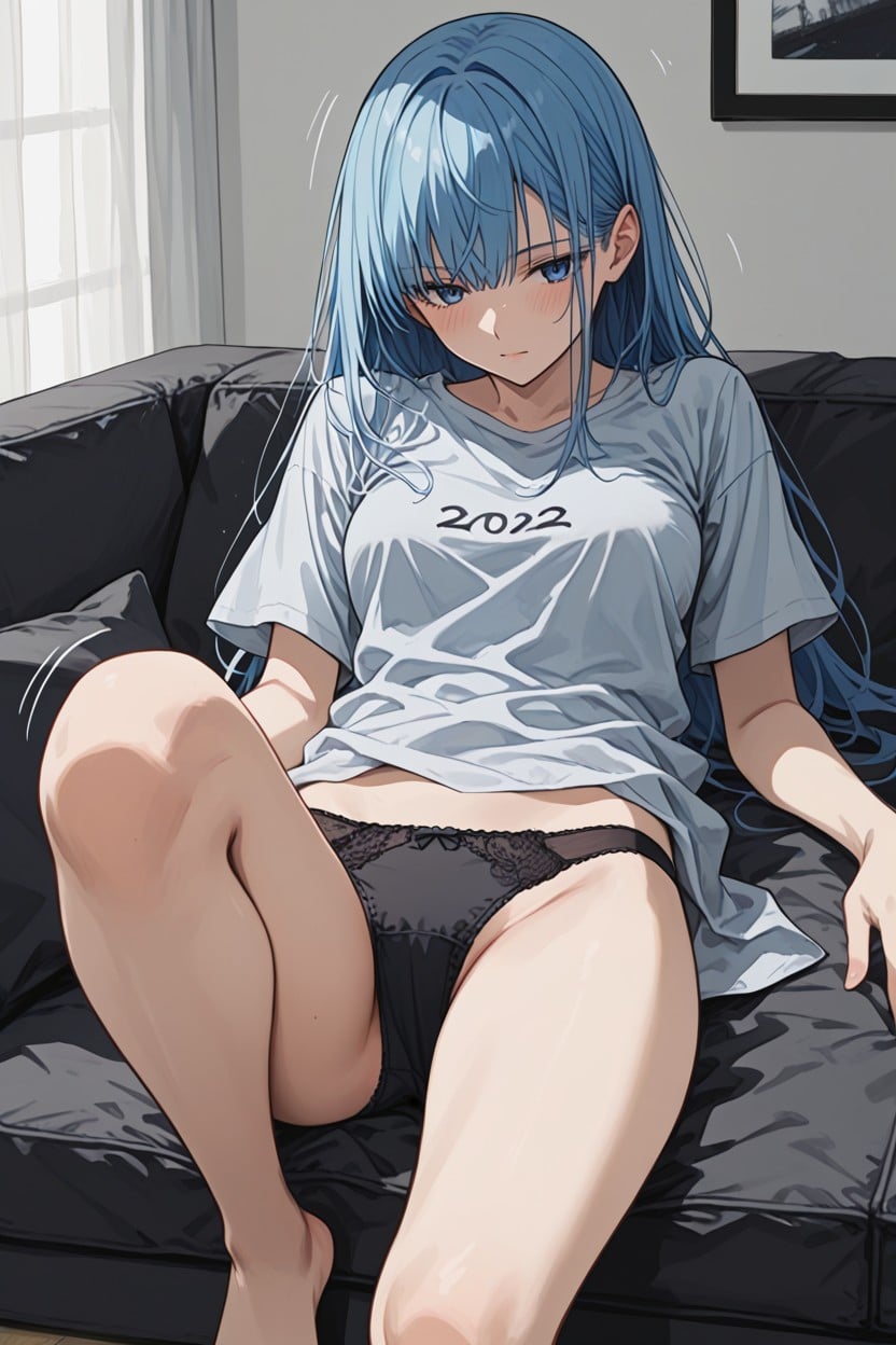 Emotionless, Pretty Face, Show Feet Hentai AI Porn