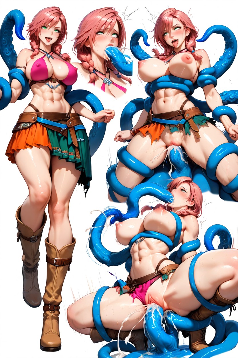 Detailed Face, Green Eyes, Restrained Hentai AI Porn