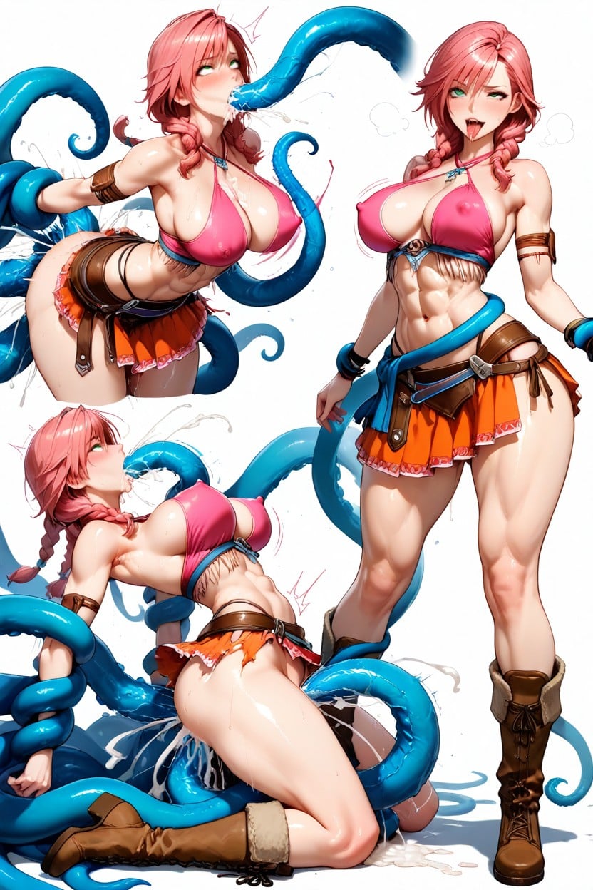 Green Eyes, Detailed Face, Restrained Porno IA Hentai