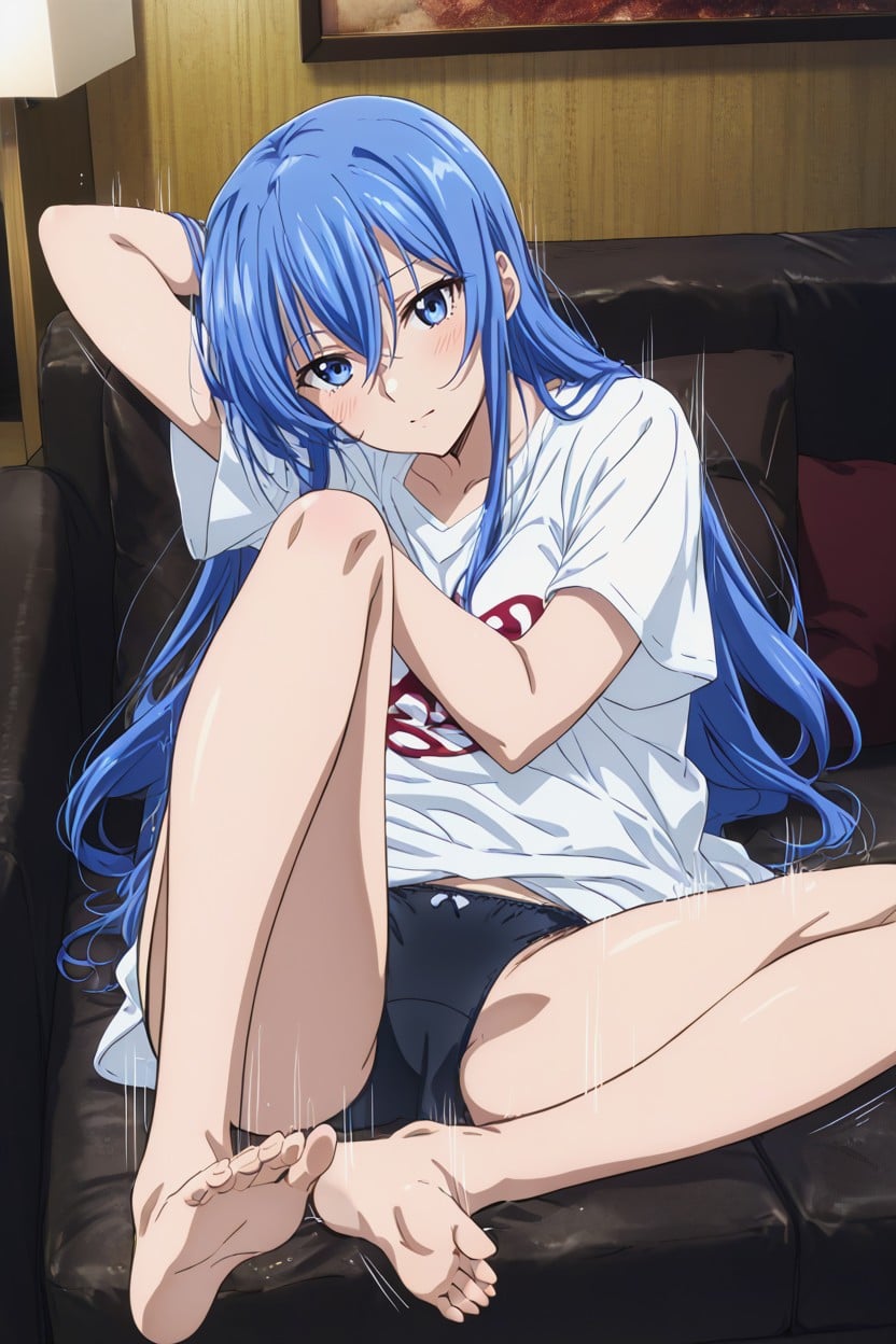Black Panties, Motion Lines, Straight Hair Hentai AI Porn