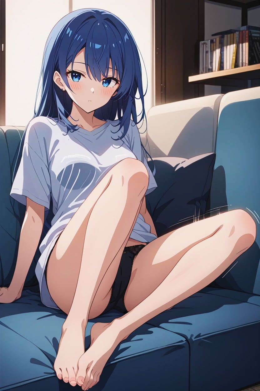 Anime Coloring, Black Panties, Full Hd Hentai AI Porn
