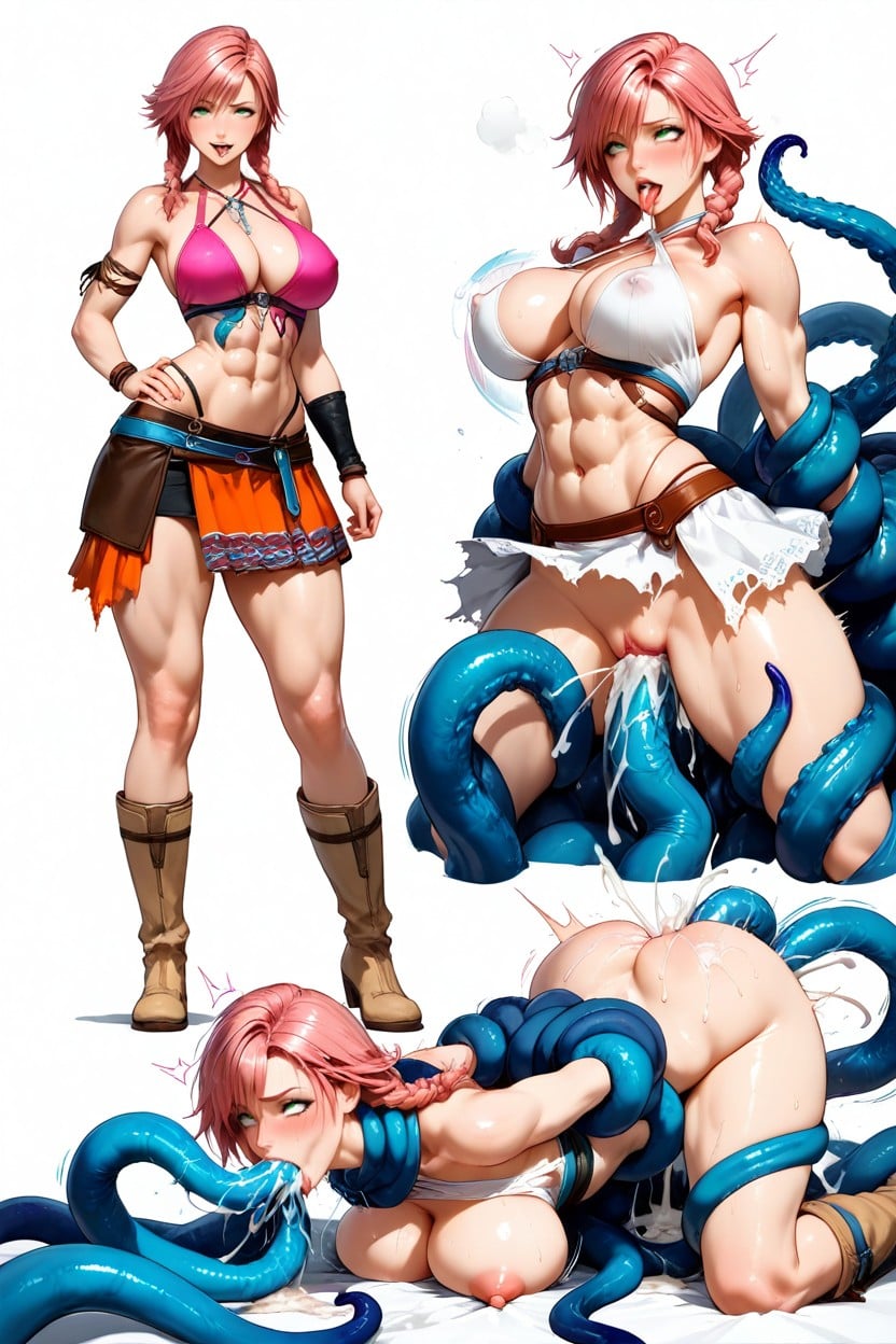 Straps, Abundant Motion Lines, Wrapped Around Her Hentai AI Porn