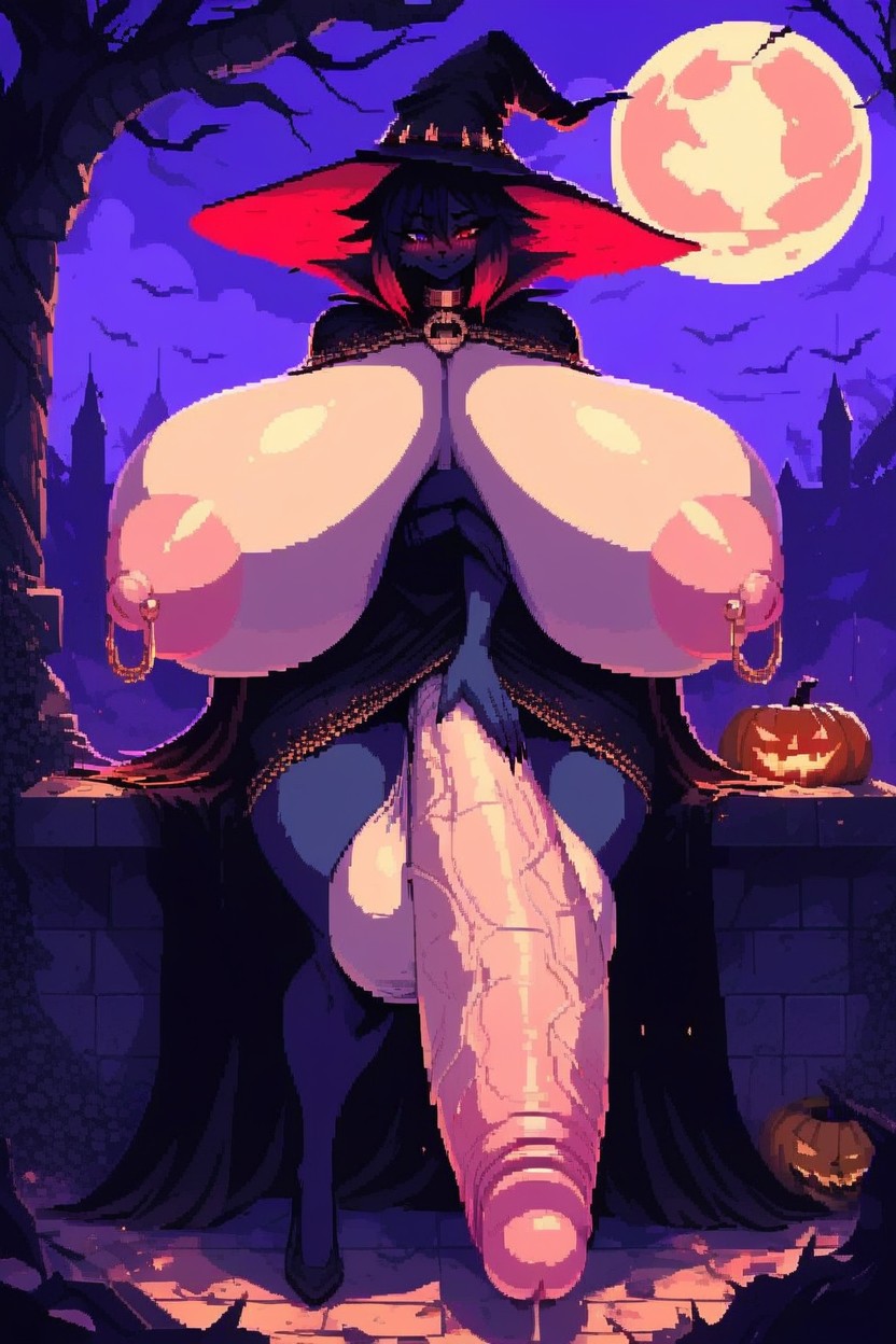 Full Body, Hands On Penis, Hyper Cock Furry AI Porn