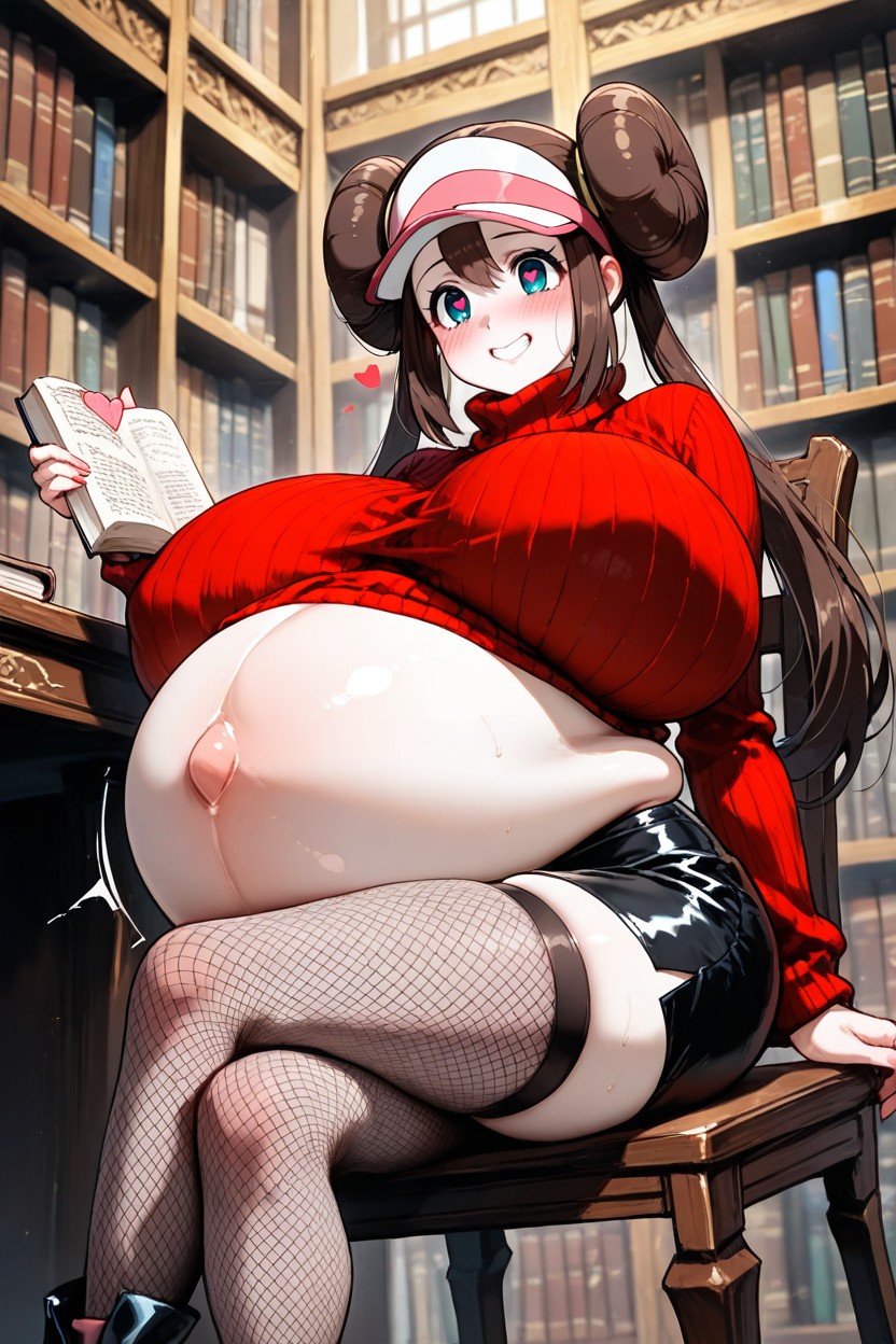 Solo, Holding Book, Puffed Cheeks AI Porn