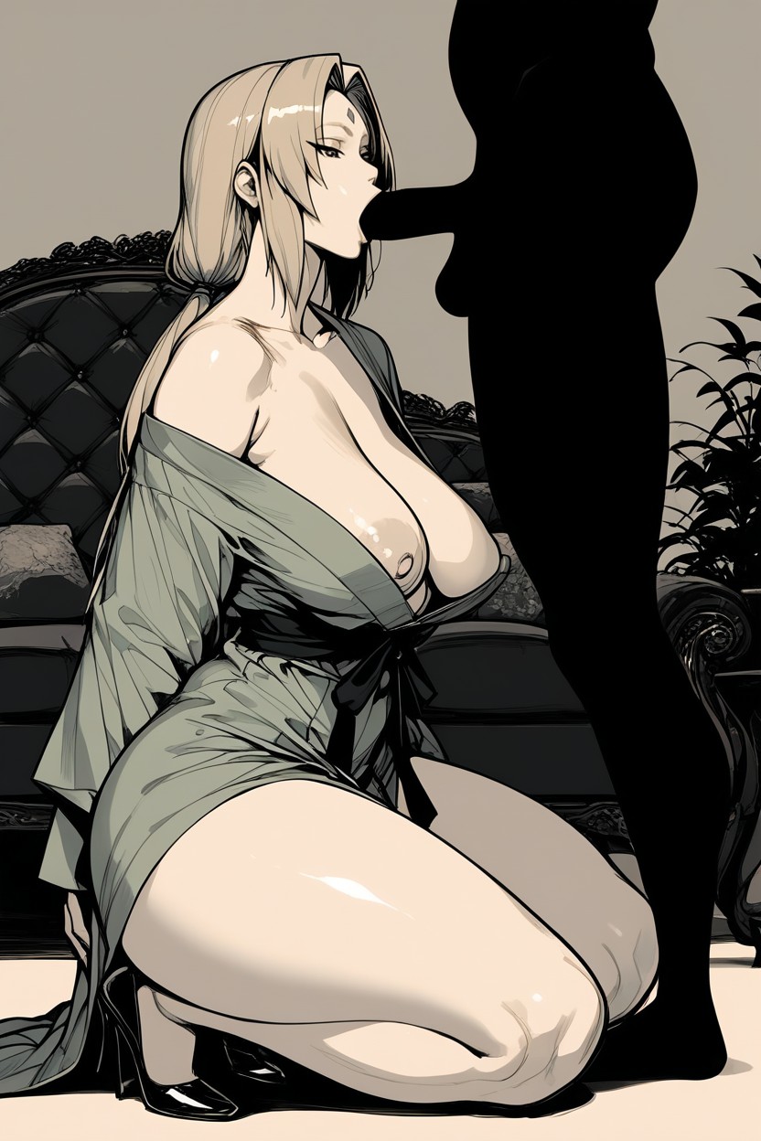 30+, Next To Couch, Solo Silhouette Hentai IA