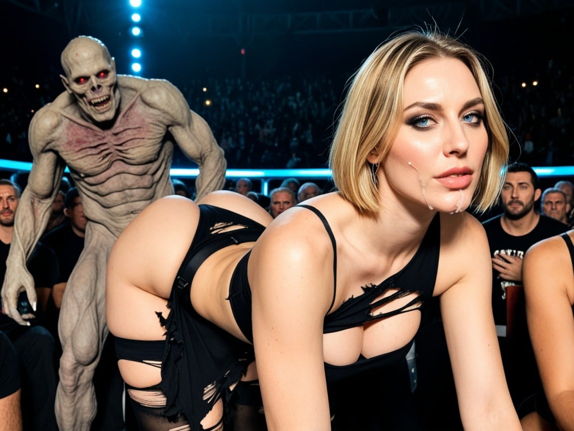 On Stage, Rear View, 25+ AI Porn
