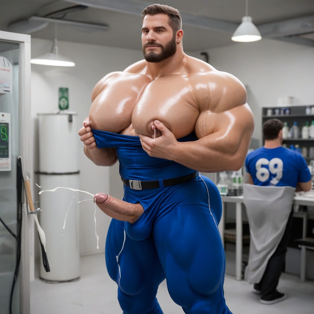 Legs Spread, Hyper Round Ass, Rough Squeeze AI Gay Porn