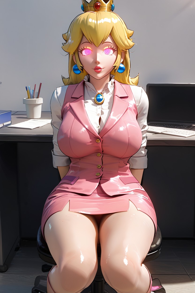 Office, Barbie Face, Skinny AI Porn