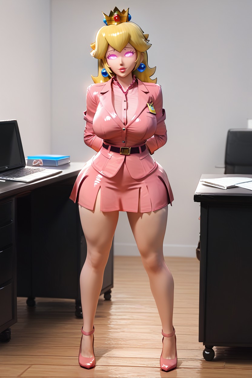 Standing, Shiny Skin, Skinny AI Porn