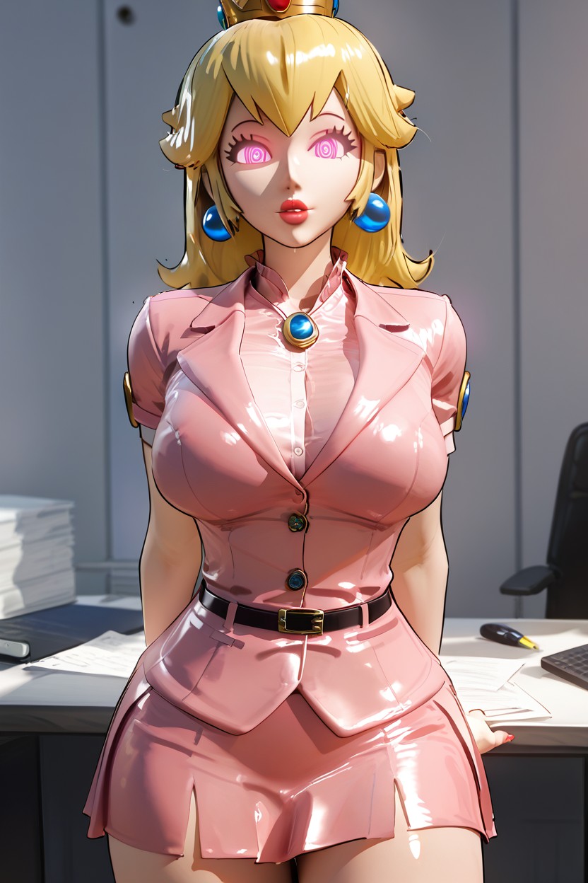 Office, Arms Pointed Down, Large Ass AI Porn